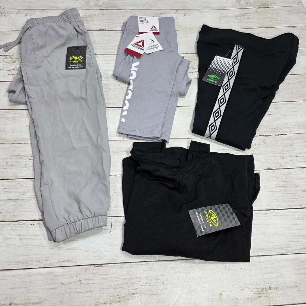 NWT Girls Reebok & Umbro Activewear Set - Joggers and Leggings Sz Medium